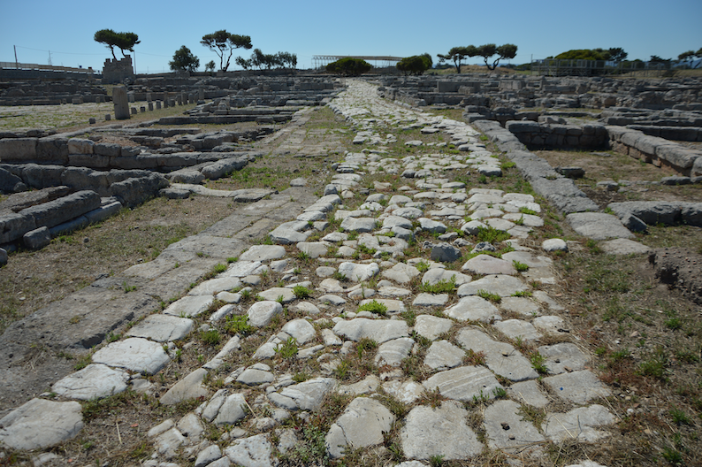 Ancient streets. Via Traiana