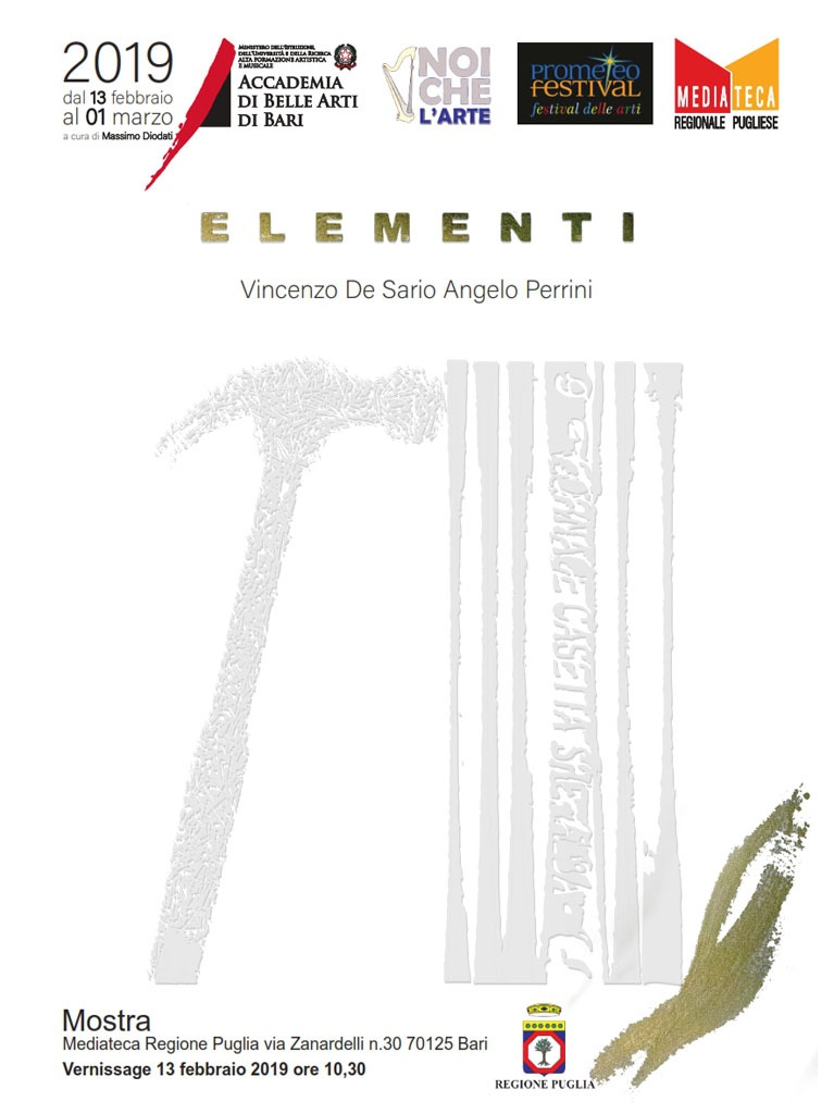 Inaugurazione mostra Elementi di Angelo Perrini e Vincenzo De Sario_13_02_19