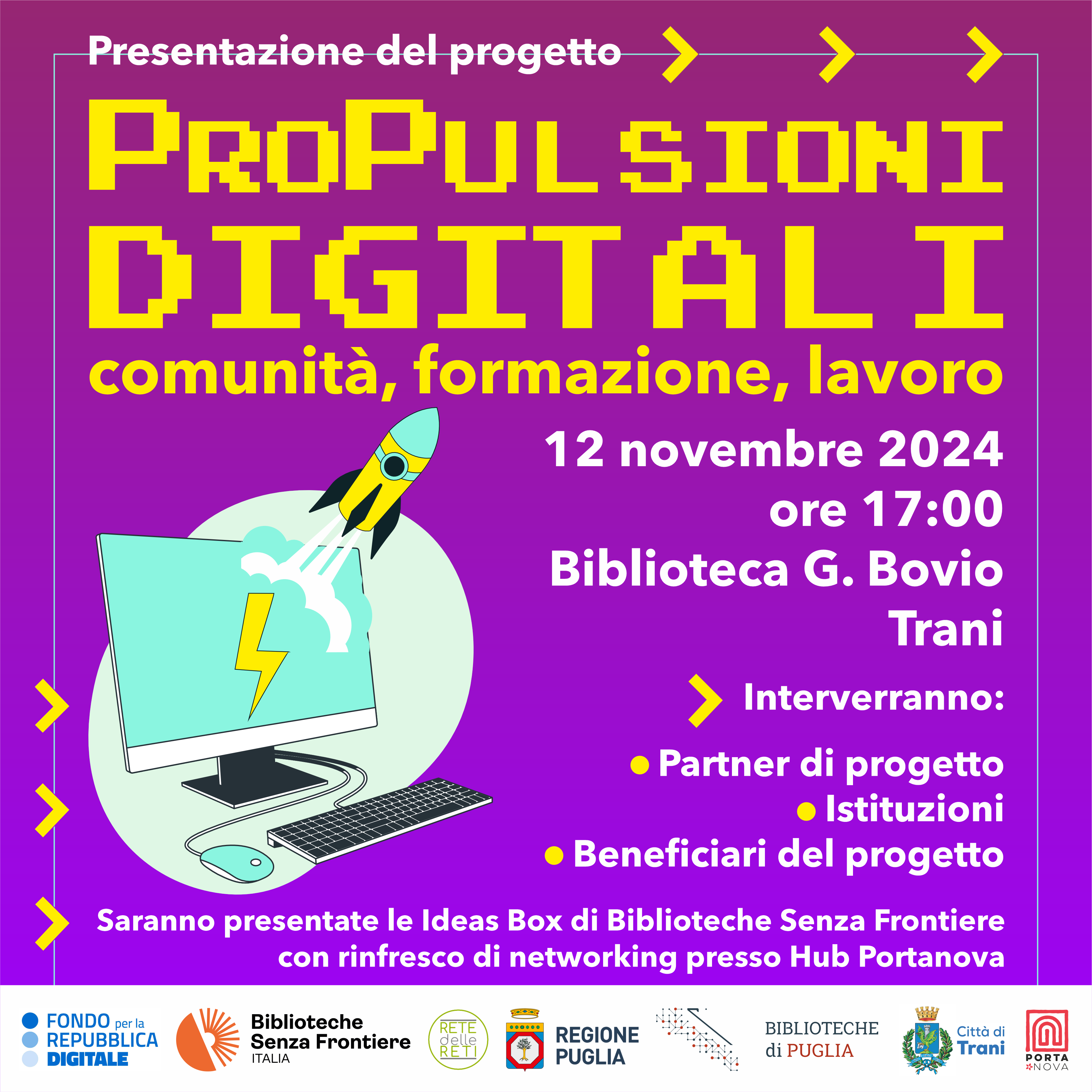 Presentazione del progetto “(PRO)Pulsioni Digitali