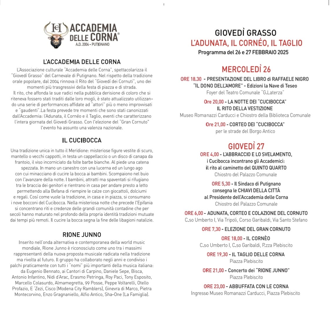 Il Giovedì Grasso dell’Accademia delle Corna