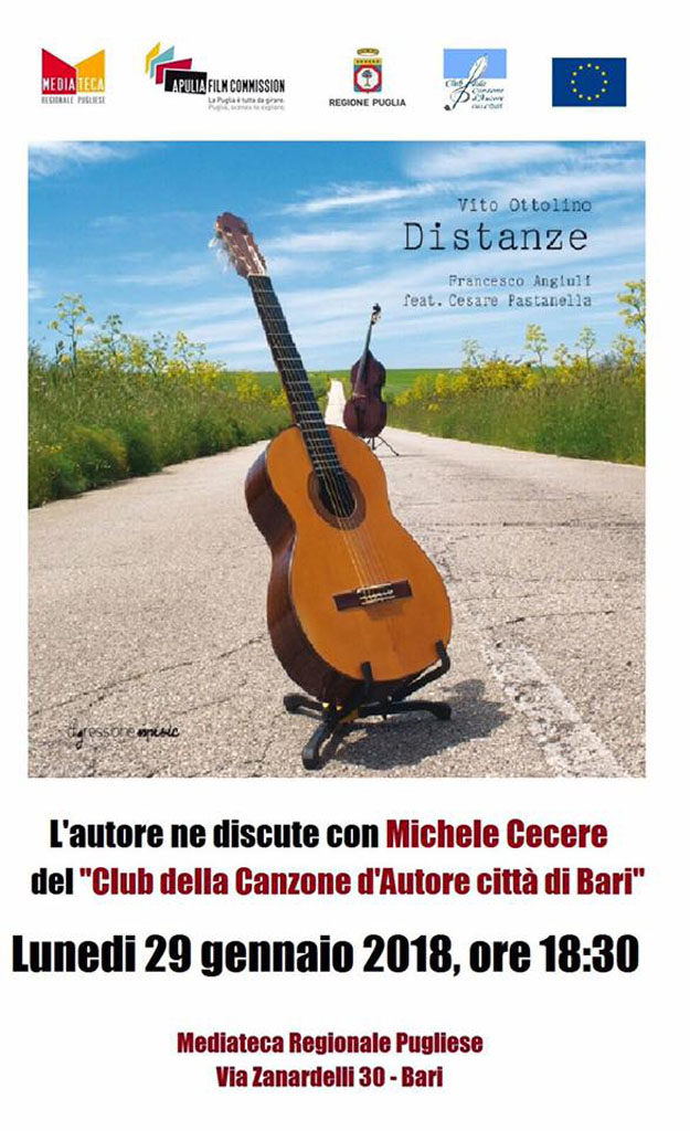 Rassegna Le Storie Cantate 2018 - Rassegna Le Storie Cantate - Club della Canzone d'Autore-Vito Ottolino