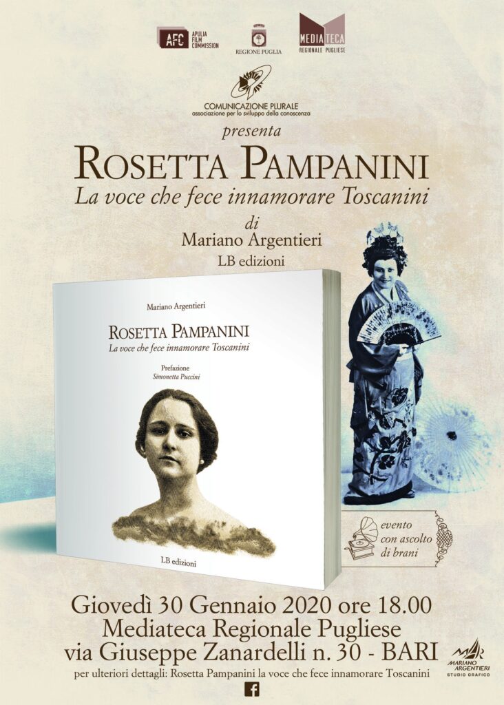 Presentazione del libro di Mariano Argentieri “Rosetta Pampanini: la voce che fece innamorare Toscanini” - 30 Gennaio 2020