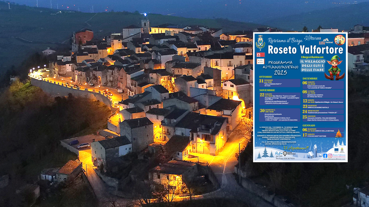 Roseto Valfortore, il borgo che diventa una fiaba: torna "Il Villaggio degli Elfi e delle Fiabe"