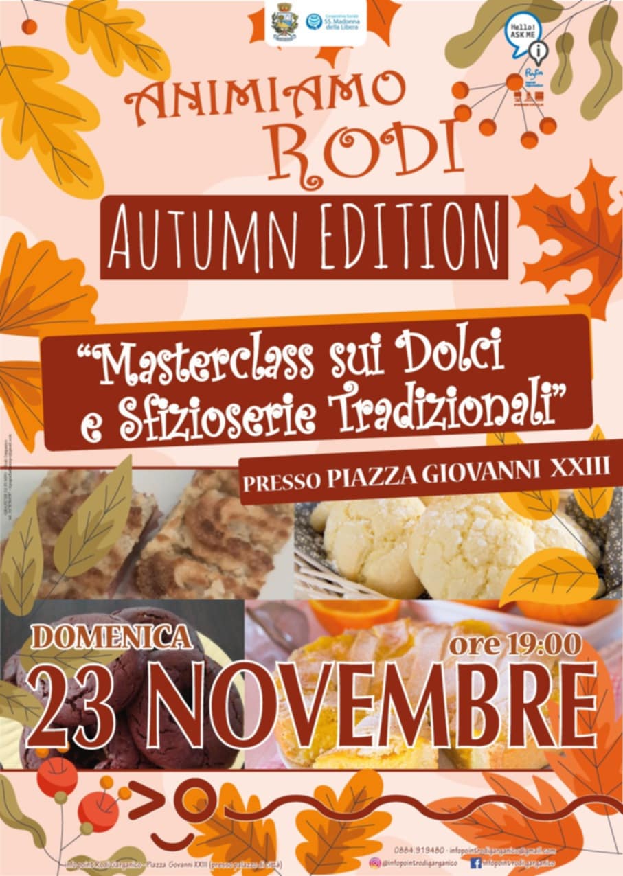 Masterclass sui Dolci e Sfizioserie Tradizionali