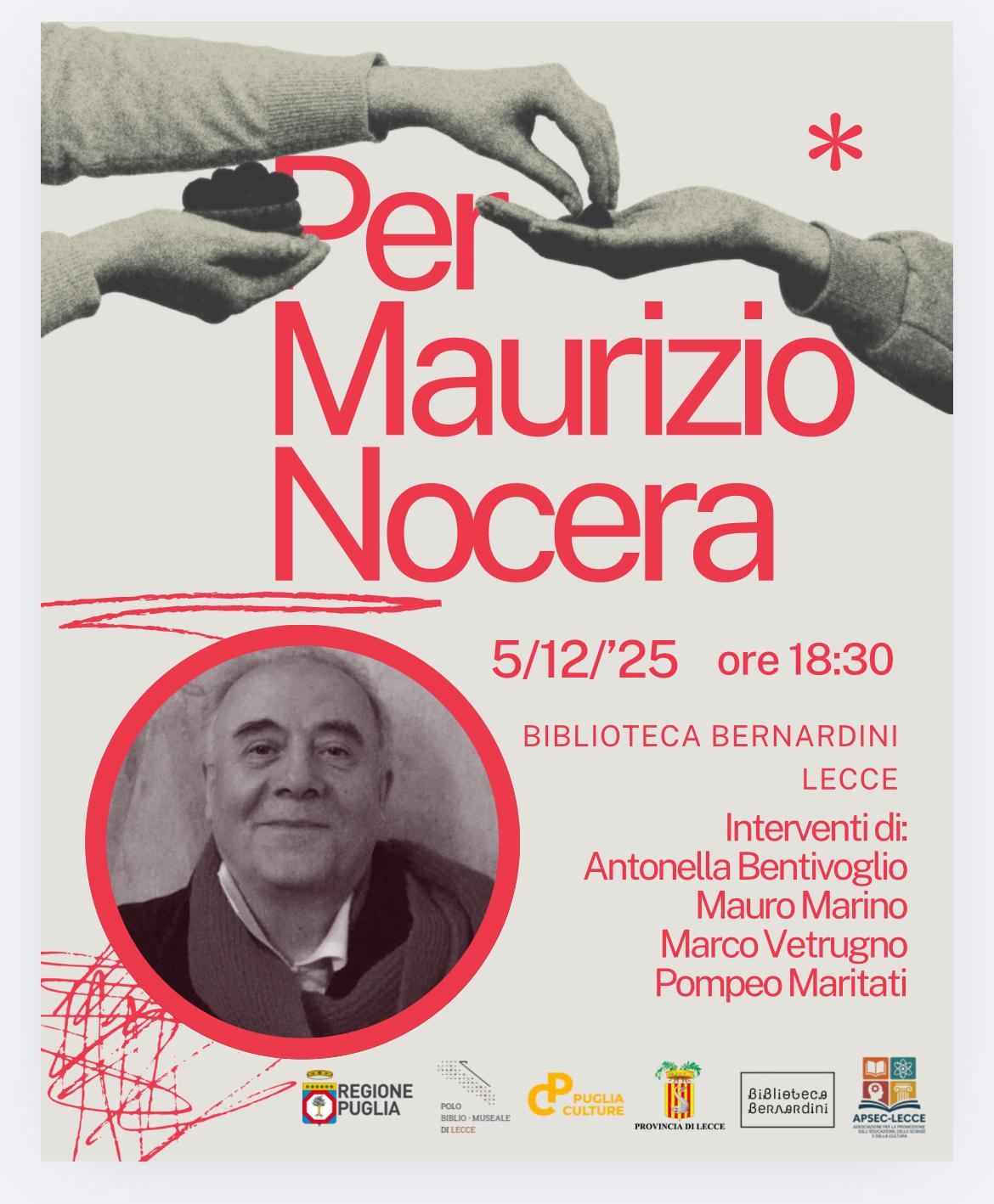 Incontro "Per Maurizio Nocera"