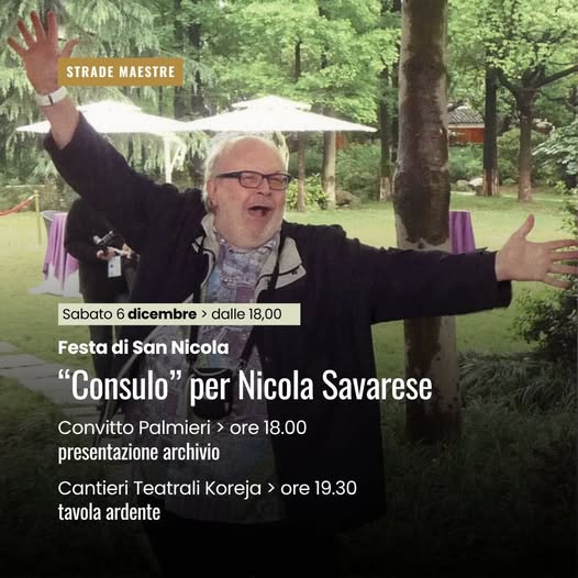 FESTA DI SAN NICOLA.  "Consulo" per Nicola Savarese