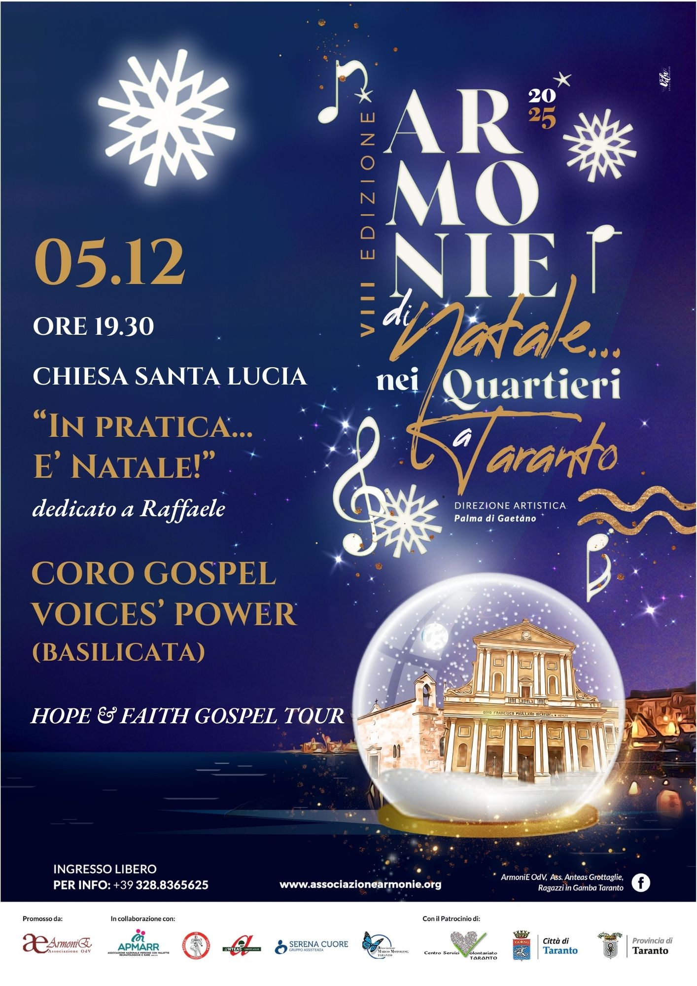 Coro GOSPEL Voices' Power a Taranto - ArmoniE di Natale nei Quartieri 2025 - 8^ Edizione
