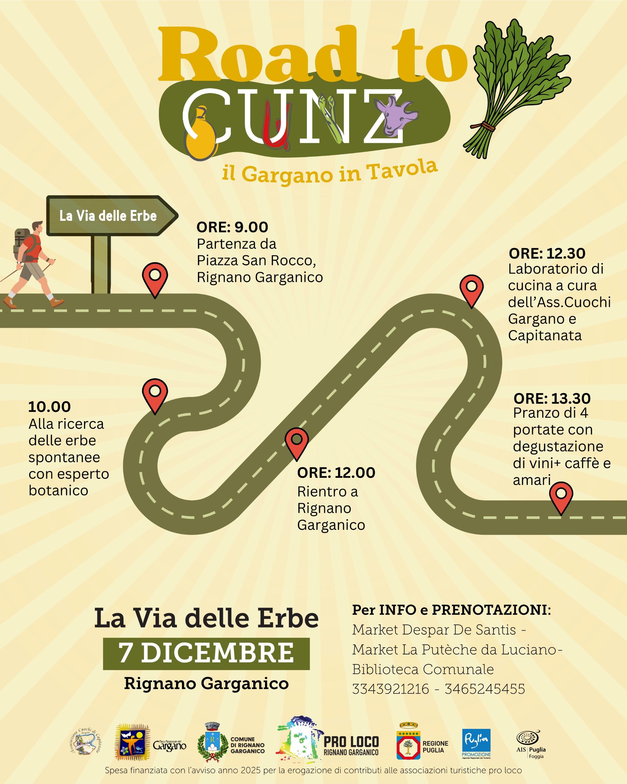 Road to CUNZ - Il Gargano in Tavola "La via delle Erbe"