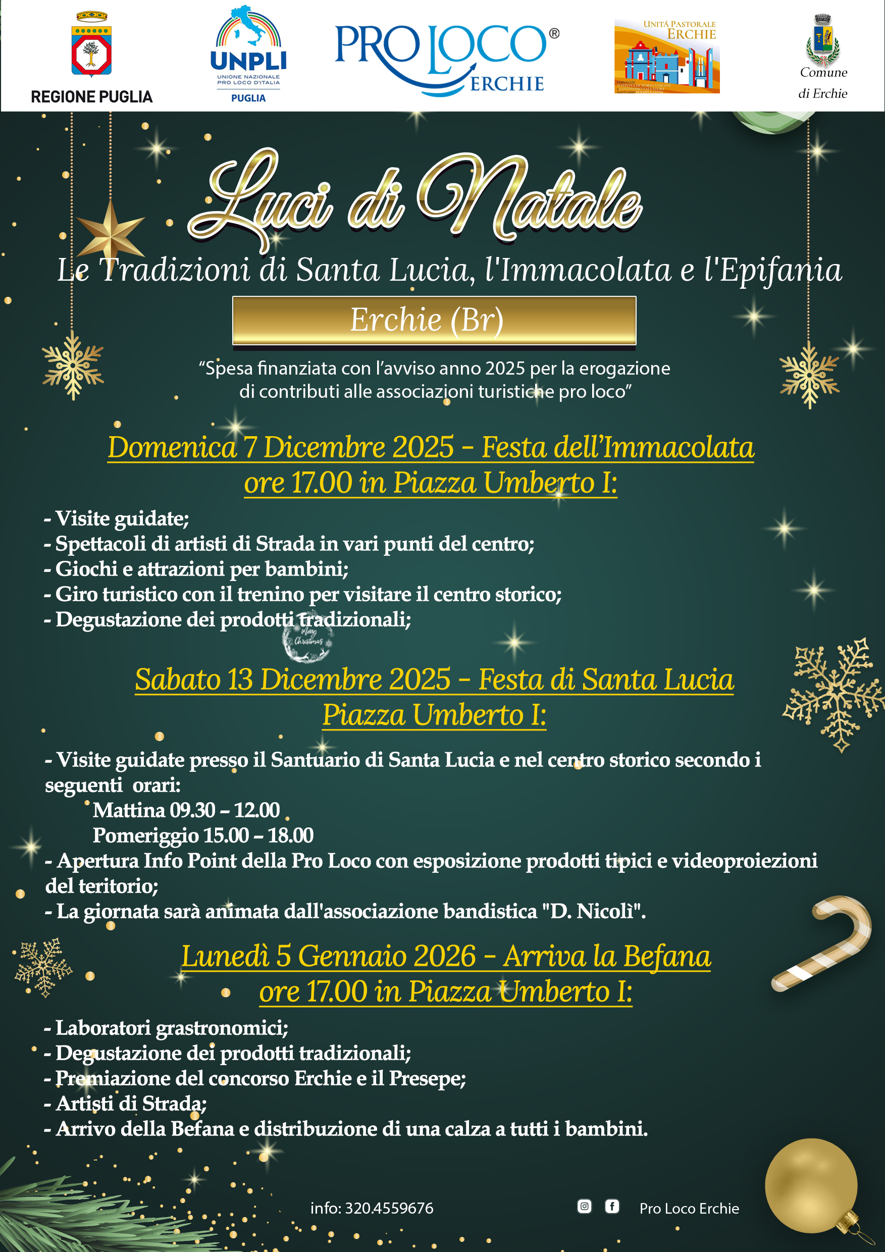 Luci di Natale: Le Tradizioni di Santa Lucia, l'Immacolata e l'Epifania