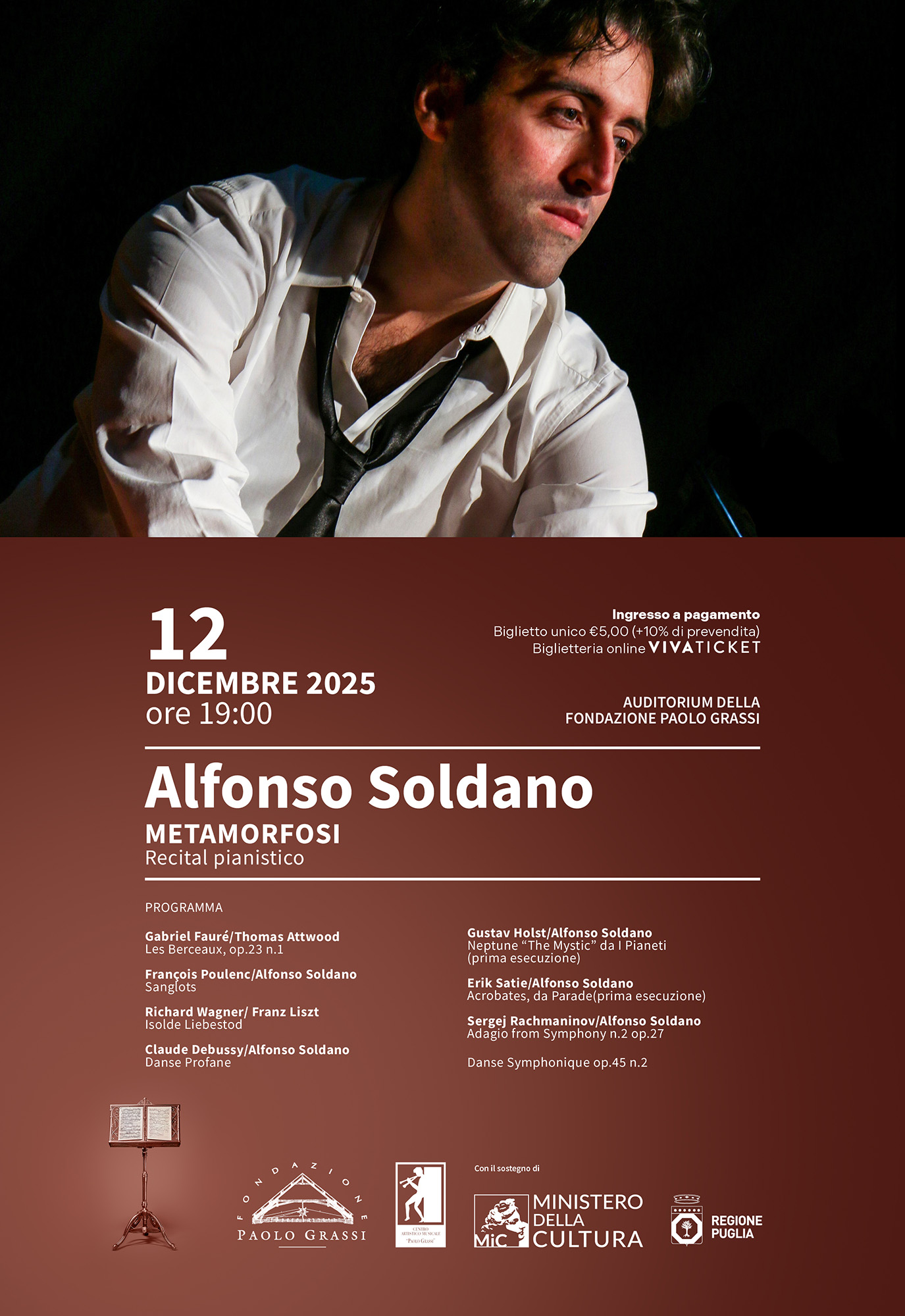 METAMORFOSI. Recital pianistico tra simbolismo e virtuosismo musicale