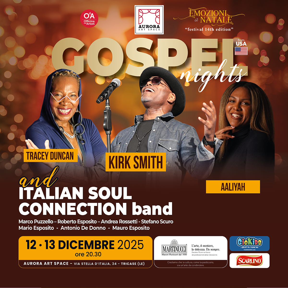 GOSPEL NIGHTS WITH KIRK SMITH, TRACEY DUNCAN AND AALIYAH