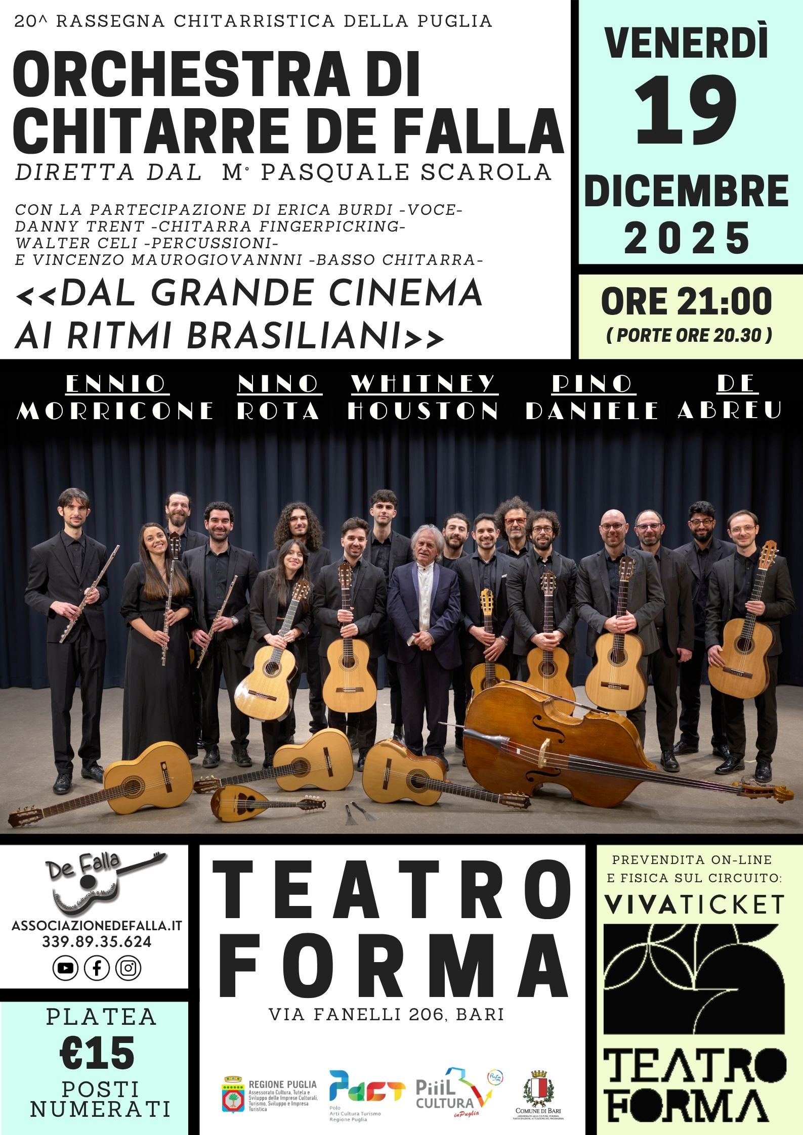 Orchestra di Chitarre De Falla: "Dal grande cinema ai ritmi brasiliani"