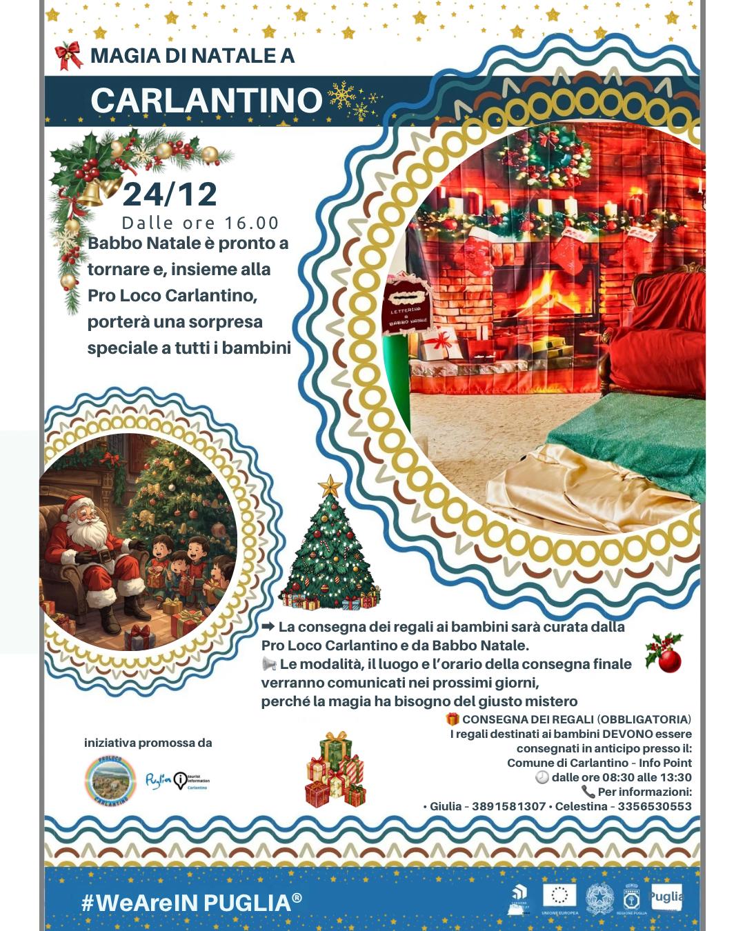 La magia del Natale sta arrivando a Carlantino