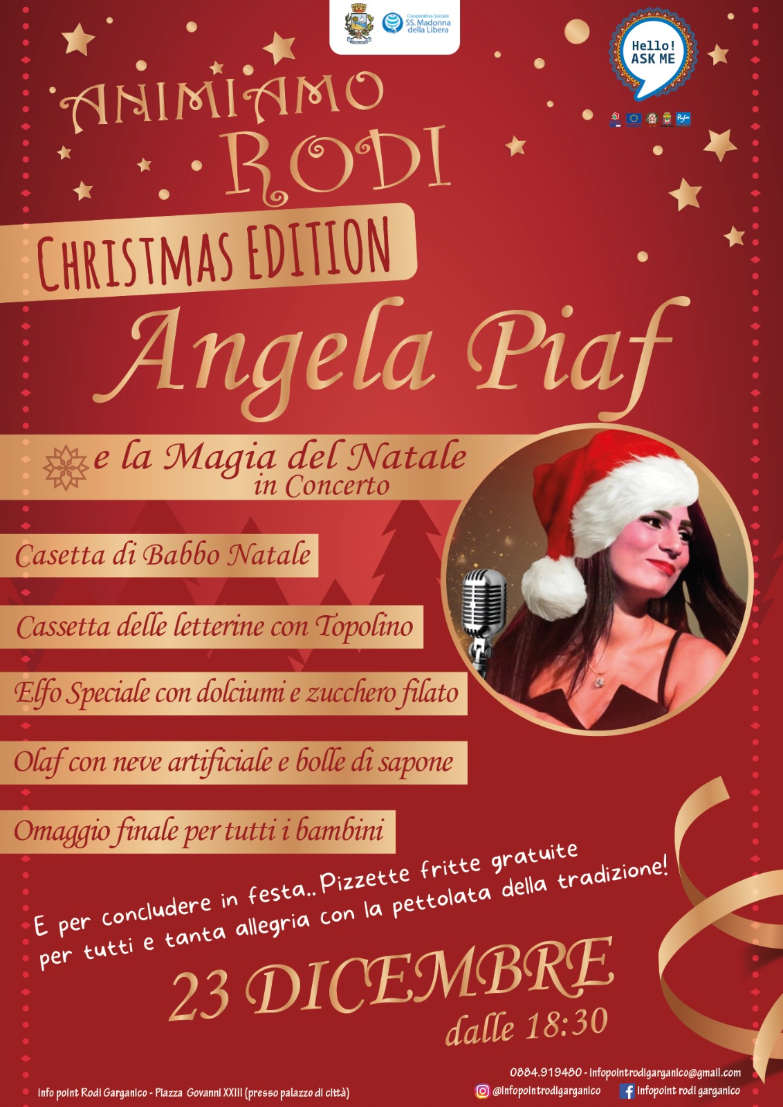 Serata Evento - Concerto di Angela Piaf e la Magia del Natale