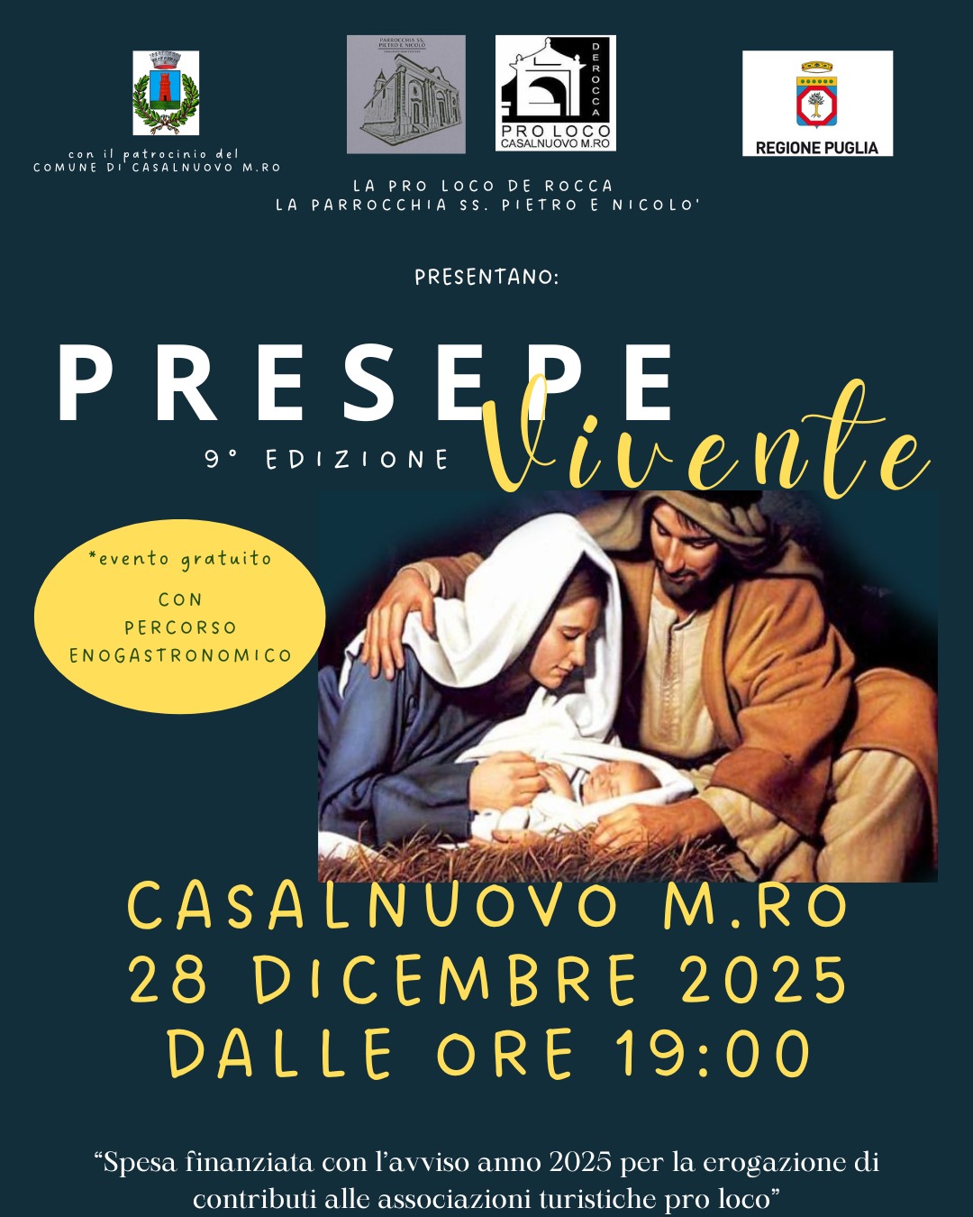 Presepe Vivente a Casalnuovo Monterotaro 2025 - 9^ Edizione