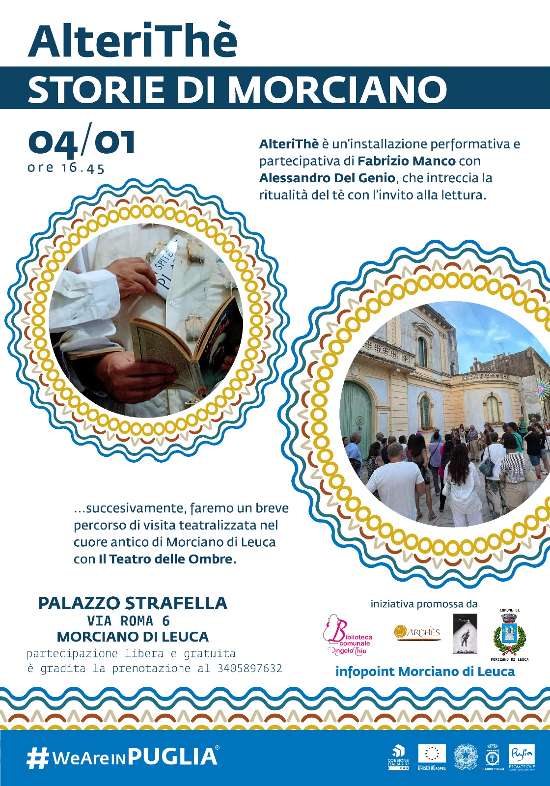 Visita guidata teatralizzata di Morciano di Leuca con performance artistica
