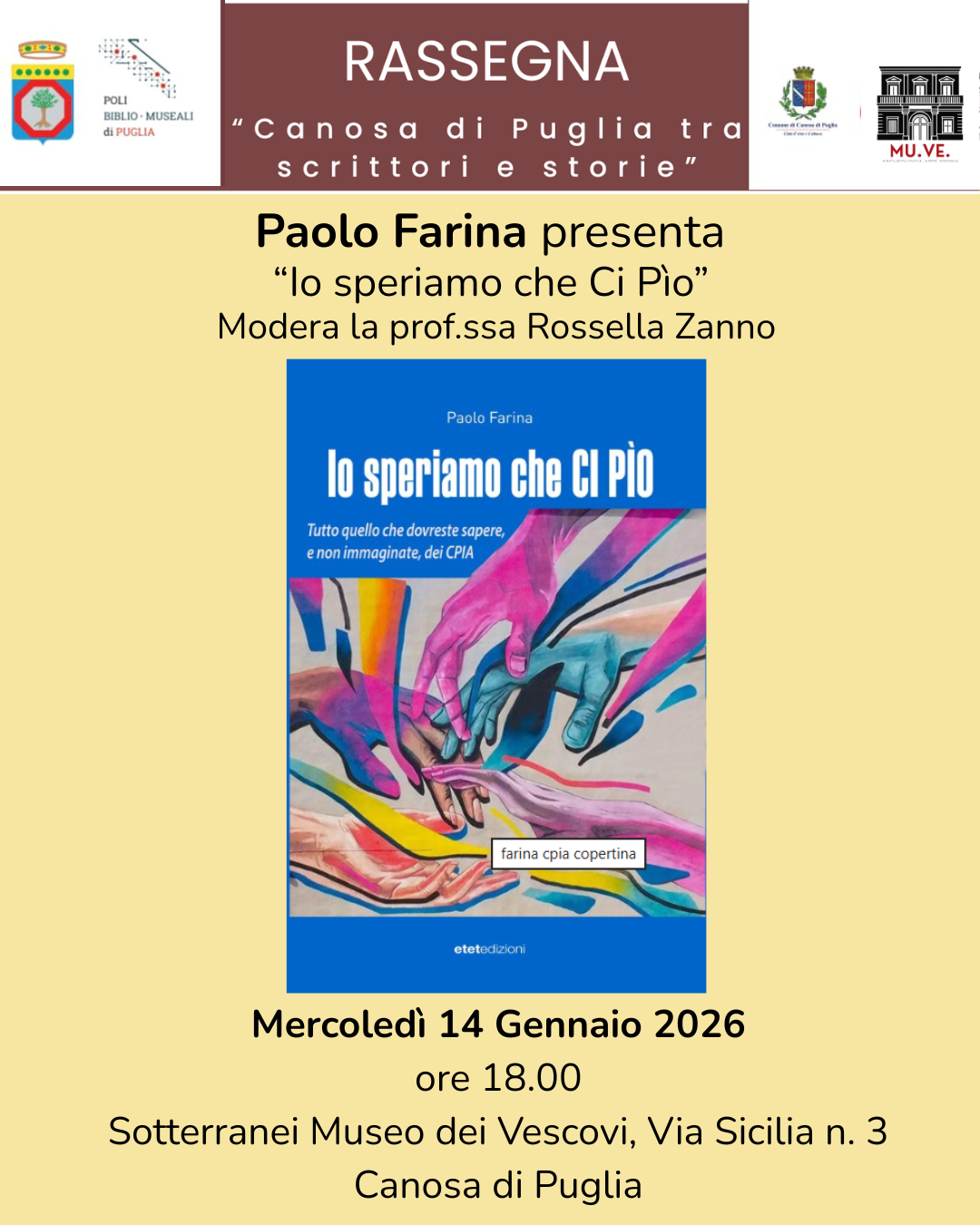 Rassegna libraria "Canosa di Puglia tra scrittori e storie"