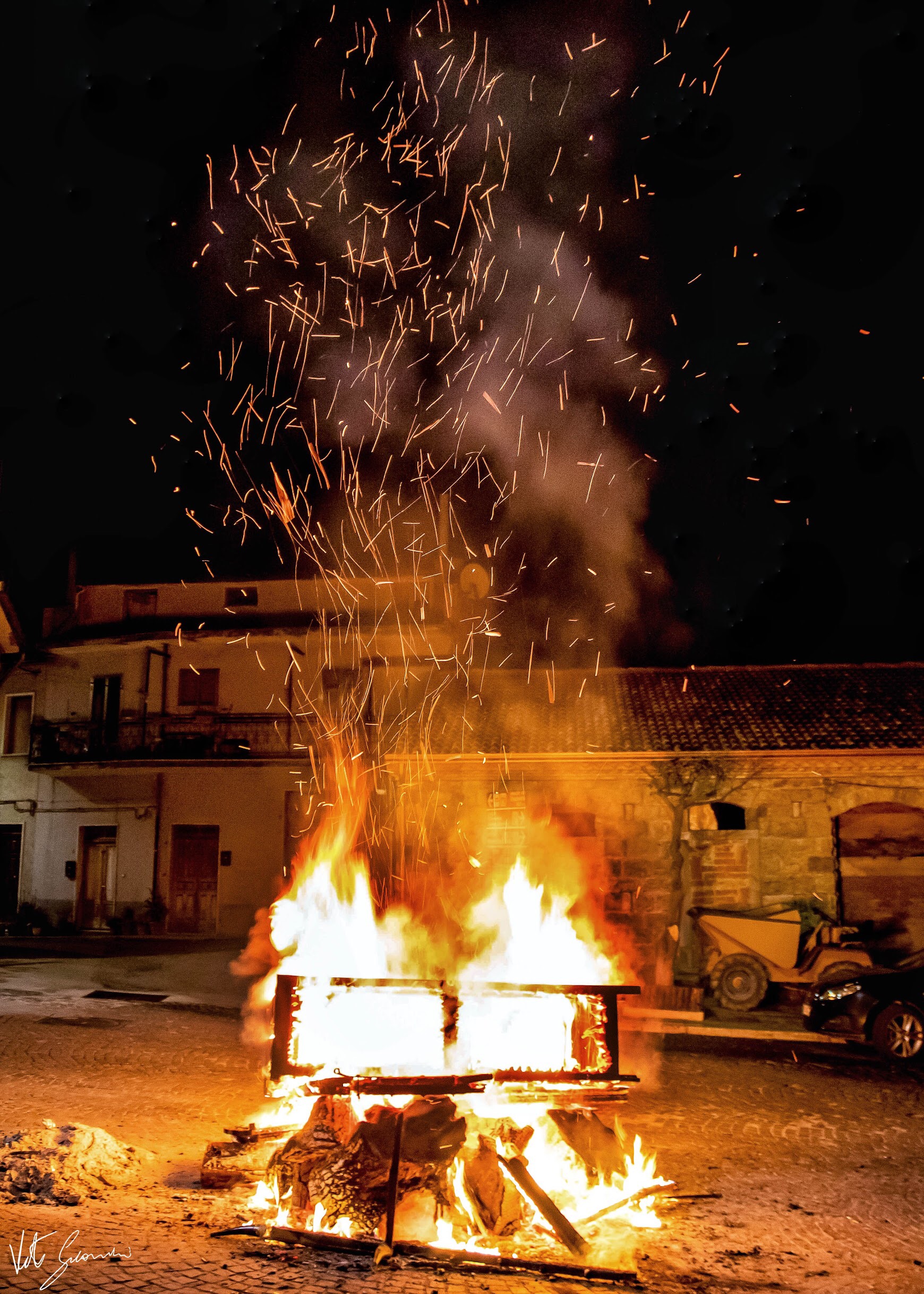 Quando il fuoco diventa festa: Roseto Valfortore celebra Sant'Antonio Abate