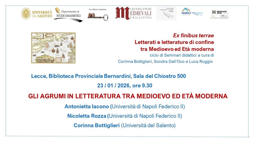 GLI AGRUMI IN LETTERATURA TRA MEDIOEVO ED ETÀ MODERNA
