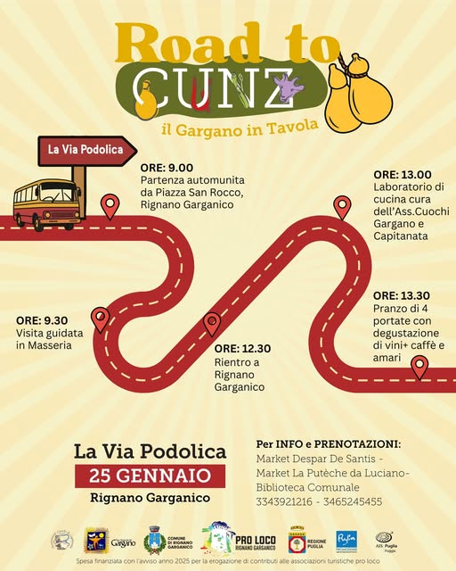 Road to CUNZ - Il Gargano in Tavola - La Via Podolica