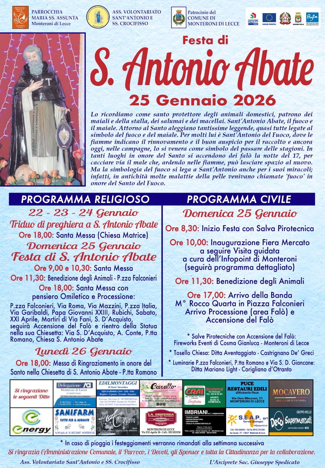 Festa di Sant'Antonio Abate a Monteroni di Lecce