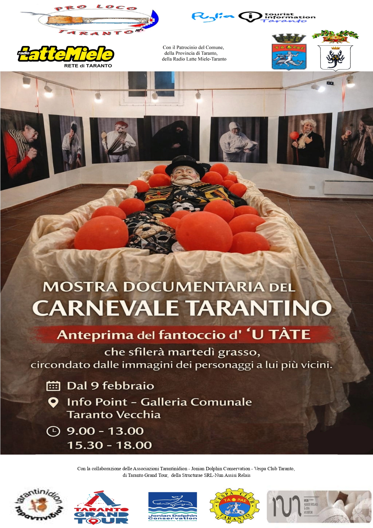 Carneval&Arte 2026. Mostra fotografica del carnevale tarantino