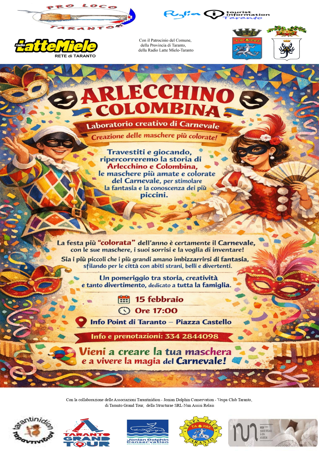 Carneval&amp;Arte 2026. Creazione maschere