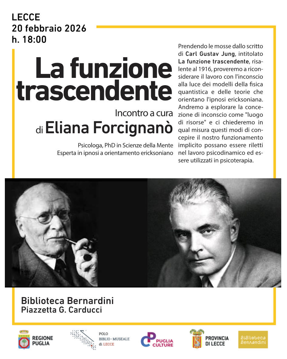 "La funzione trascendente. (Modelli di lavoro con l'inconscio)"