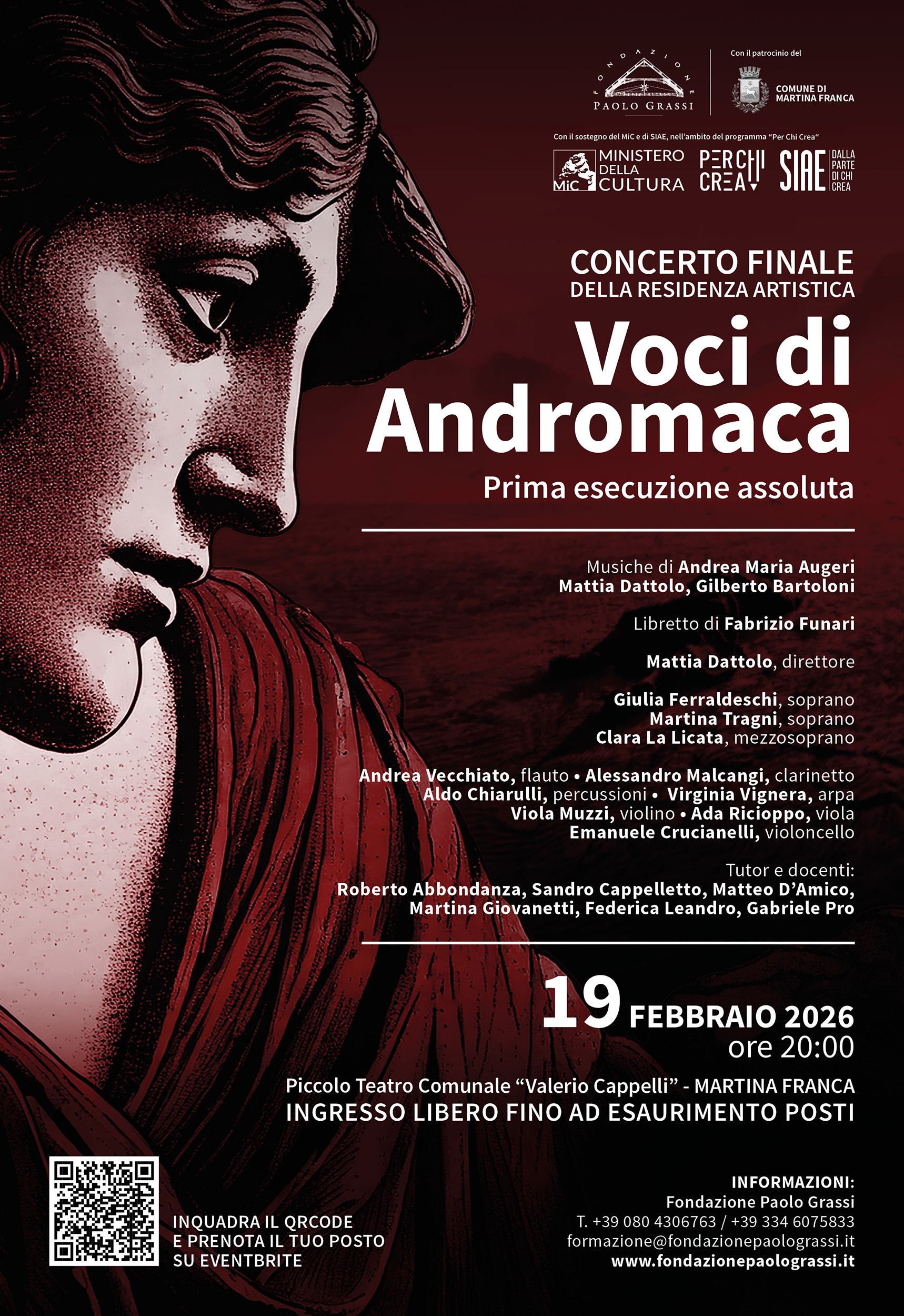 Concerto finale della residenza artistica "Voci di Andromaca"