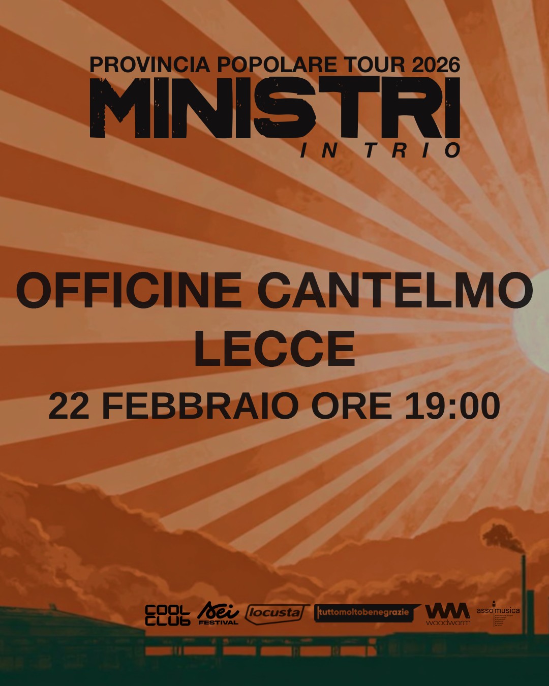 I Ministri alle Officine Cantelmo aspettando il SEI festival di Coolclub