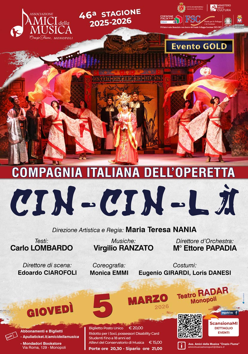 Cin Ci Là con la Compagnia Italiana dell'Operetta