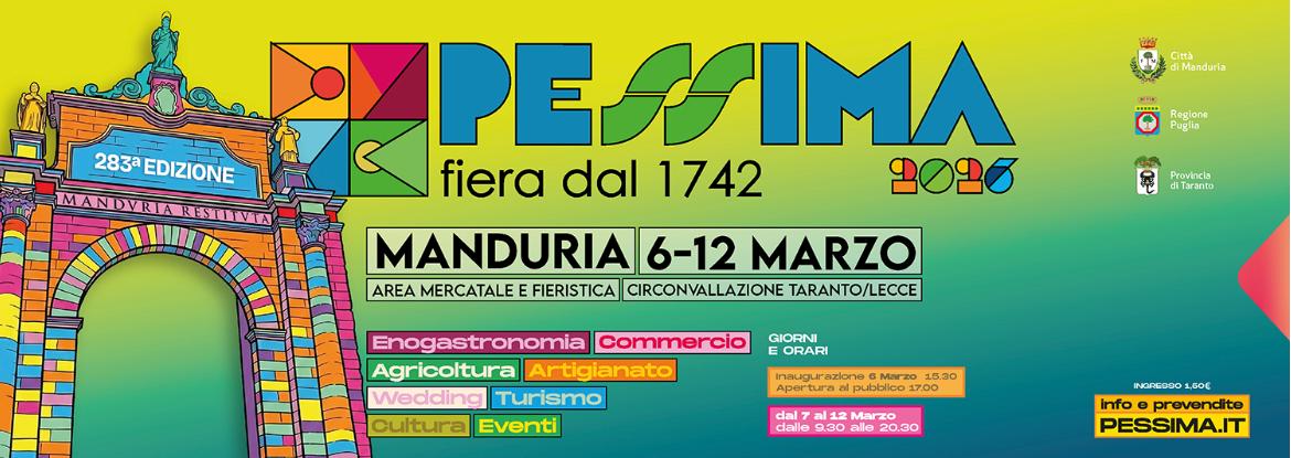 Fiera Pessima di Manduria 2026 - 283^ Edizione - Padiglione Agricoltura