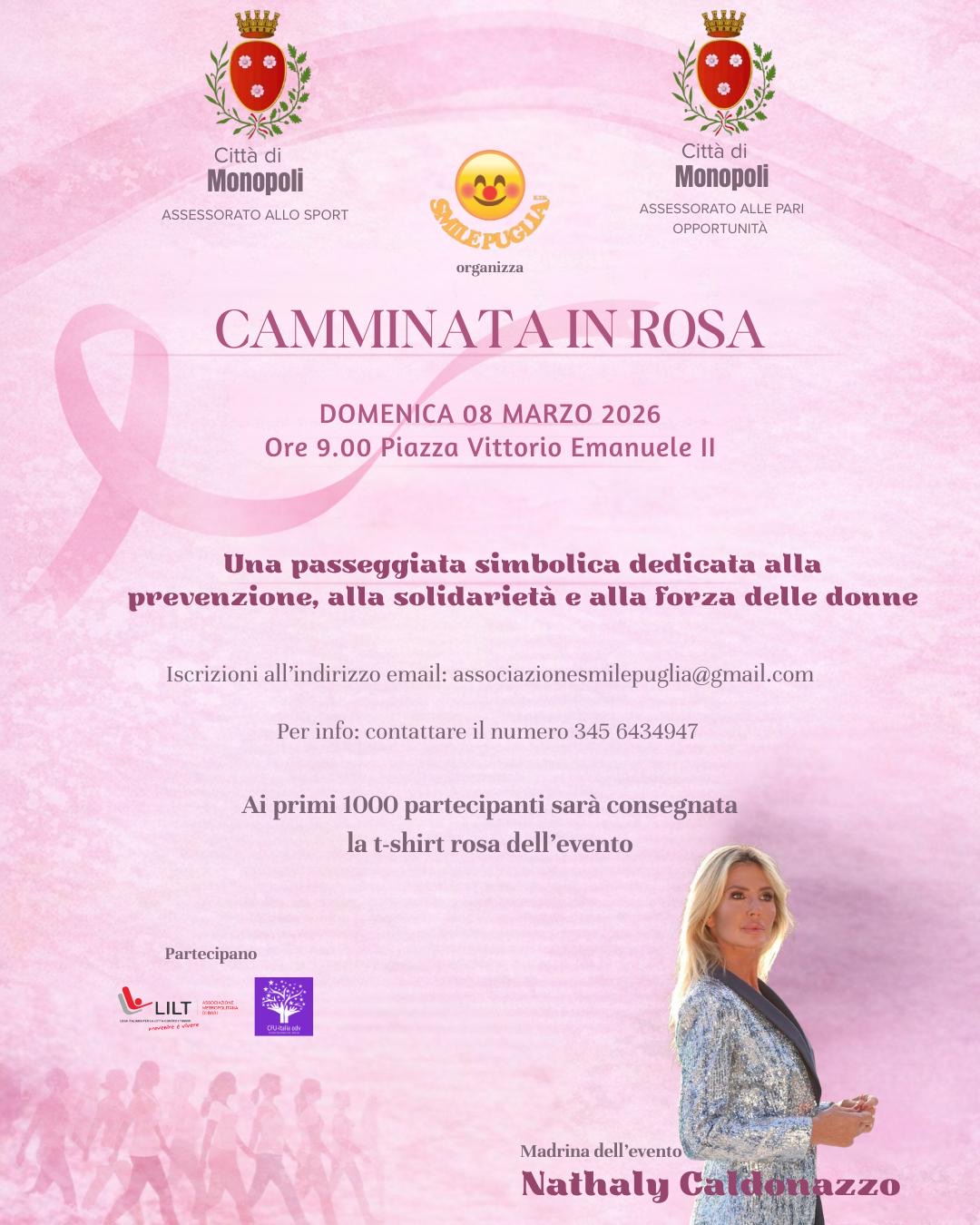 Camminata in rosa a Monopoli