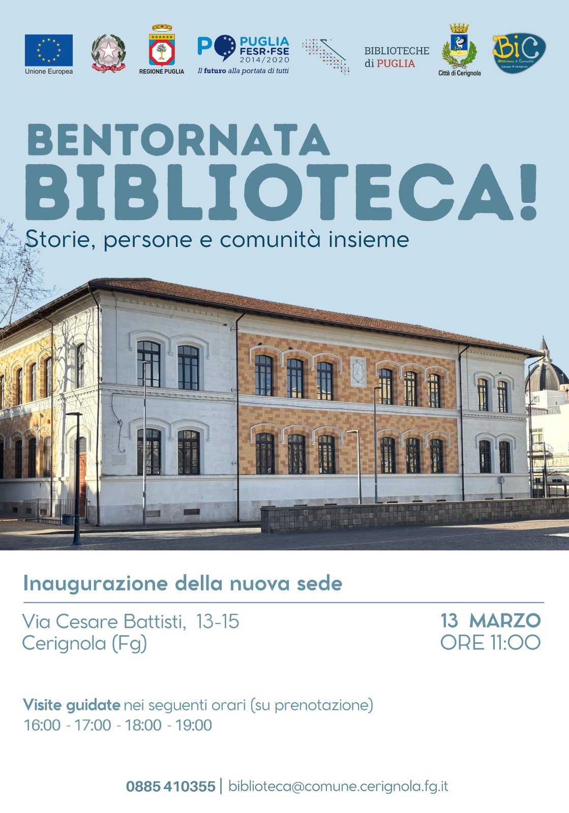 Inaugurazione della Biblioteca di Cerignola