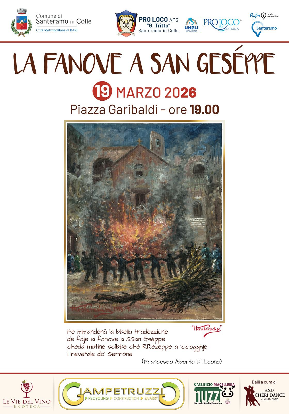 La Fanove a San Geséppe