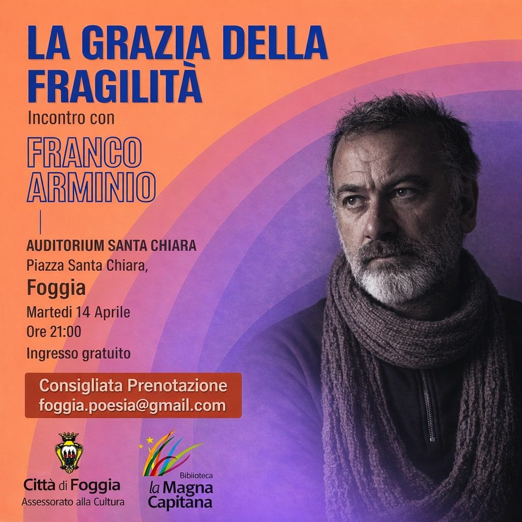 "La grazia della fragilità": Franco Arminio a Foggia