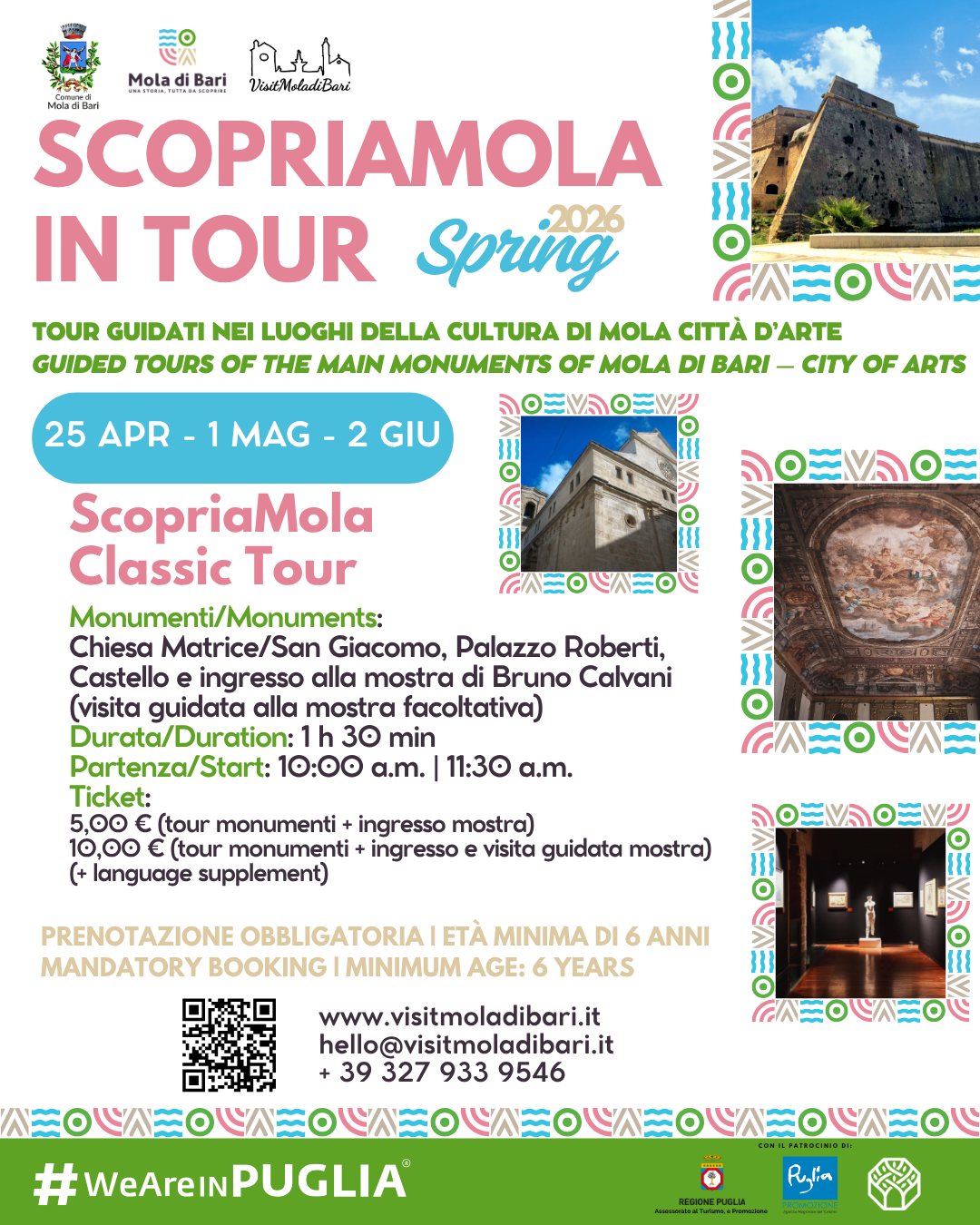 ScopriaMola in Tour - Classic Tour | 25 aprile - 1° maggio - 2 giugno