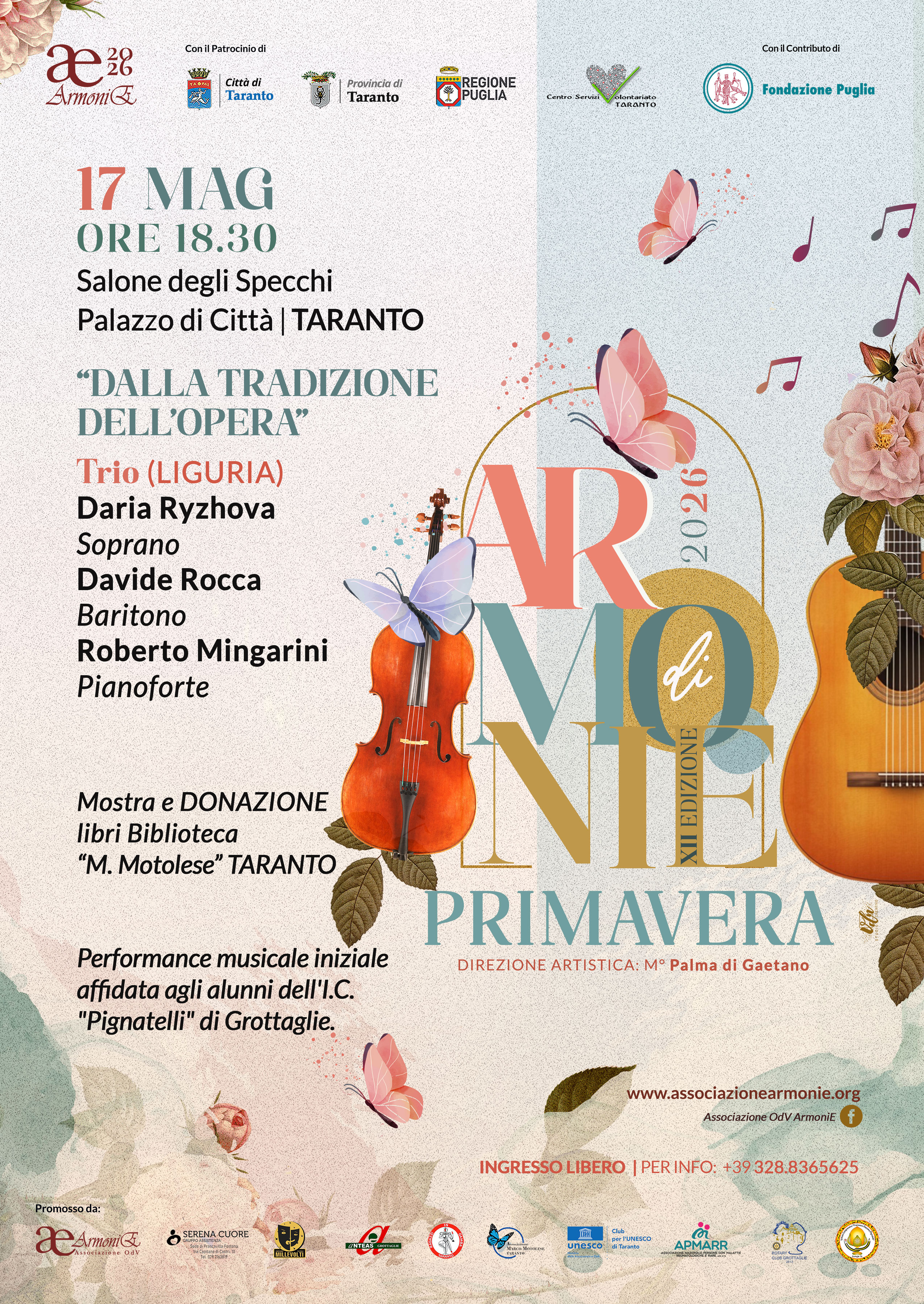 ArmoniE di Primavera porta il Belcanto a Taranto