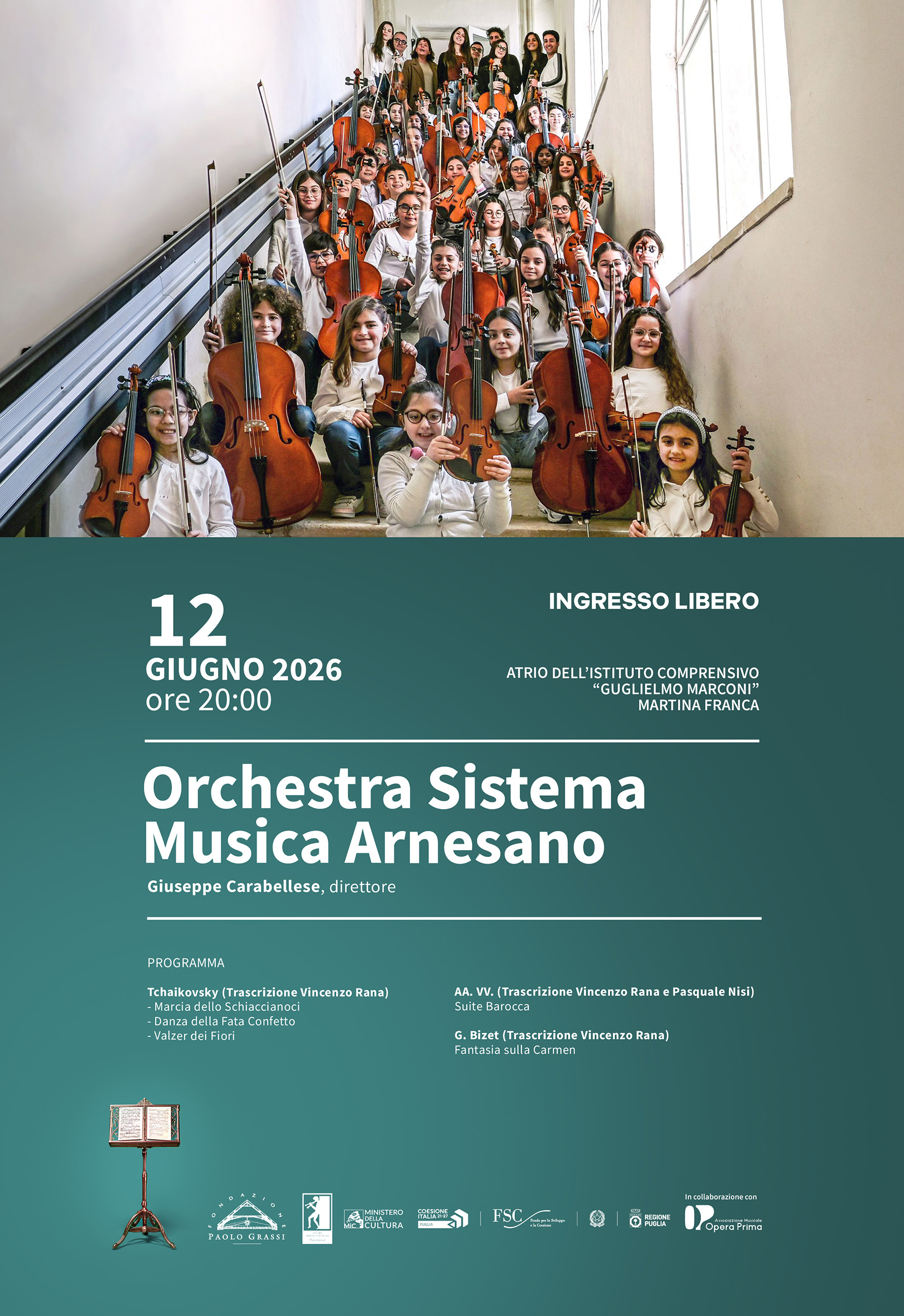 Concerto dell'Orchestra Sistema Musica Arnesano