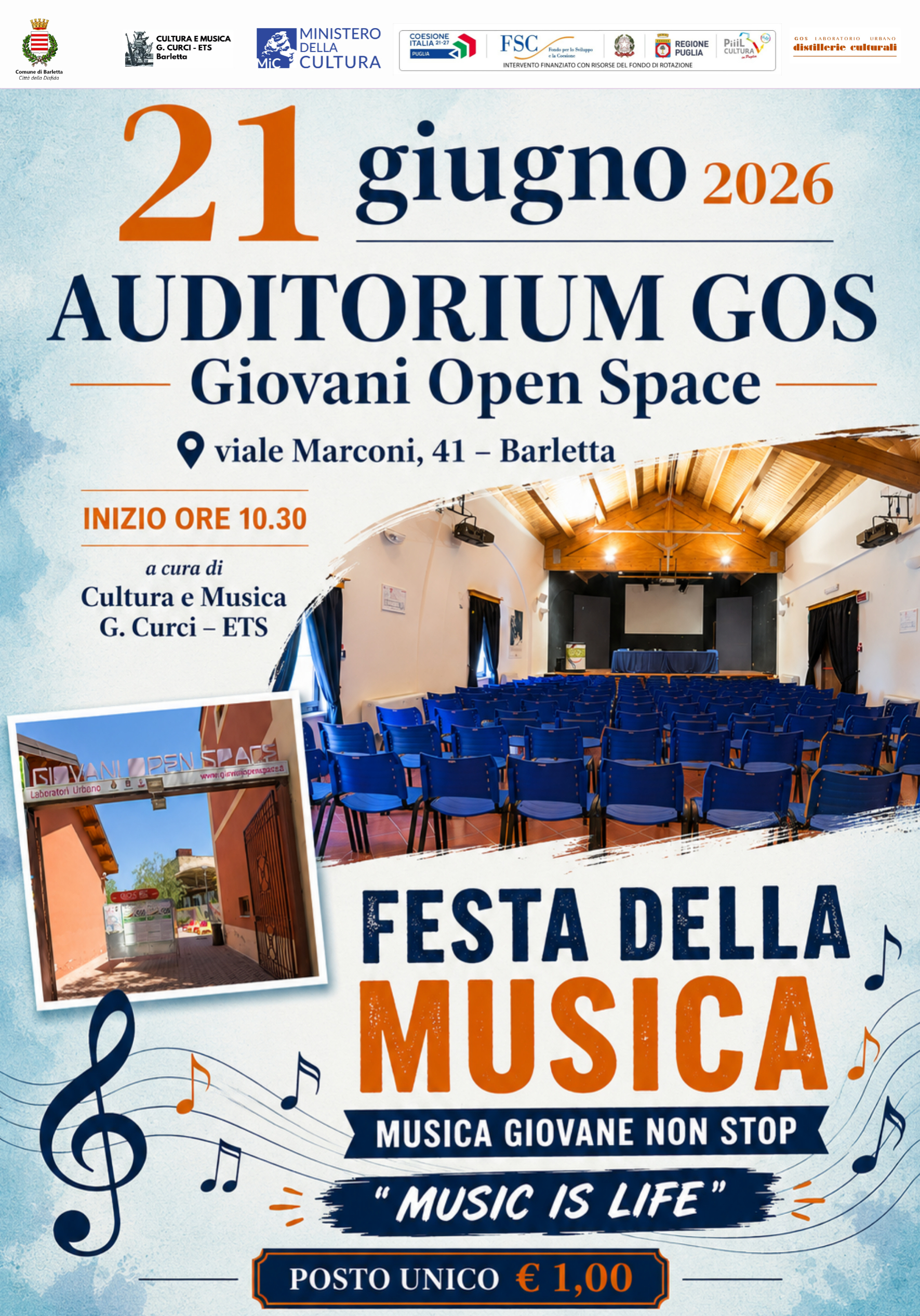FESTA DELLA MUSICA - MUSICA GIOVANE NON STOP 'MUSIC IS LIFE'