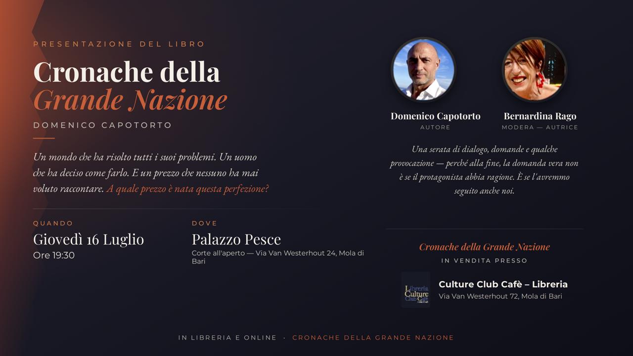 Cronache della grande nazione - Presentazione libro Domenico Capotorto