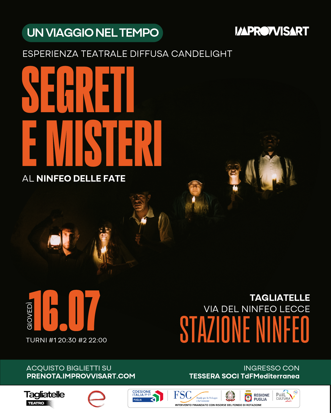 Segreti e misteri al Ninfeo delle Fate - esperienza teatrale a lume di candela