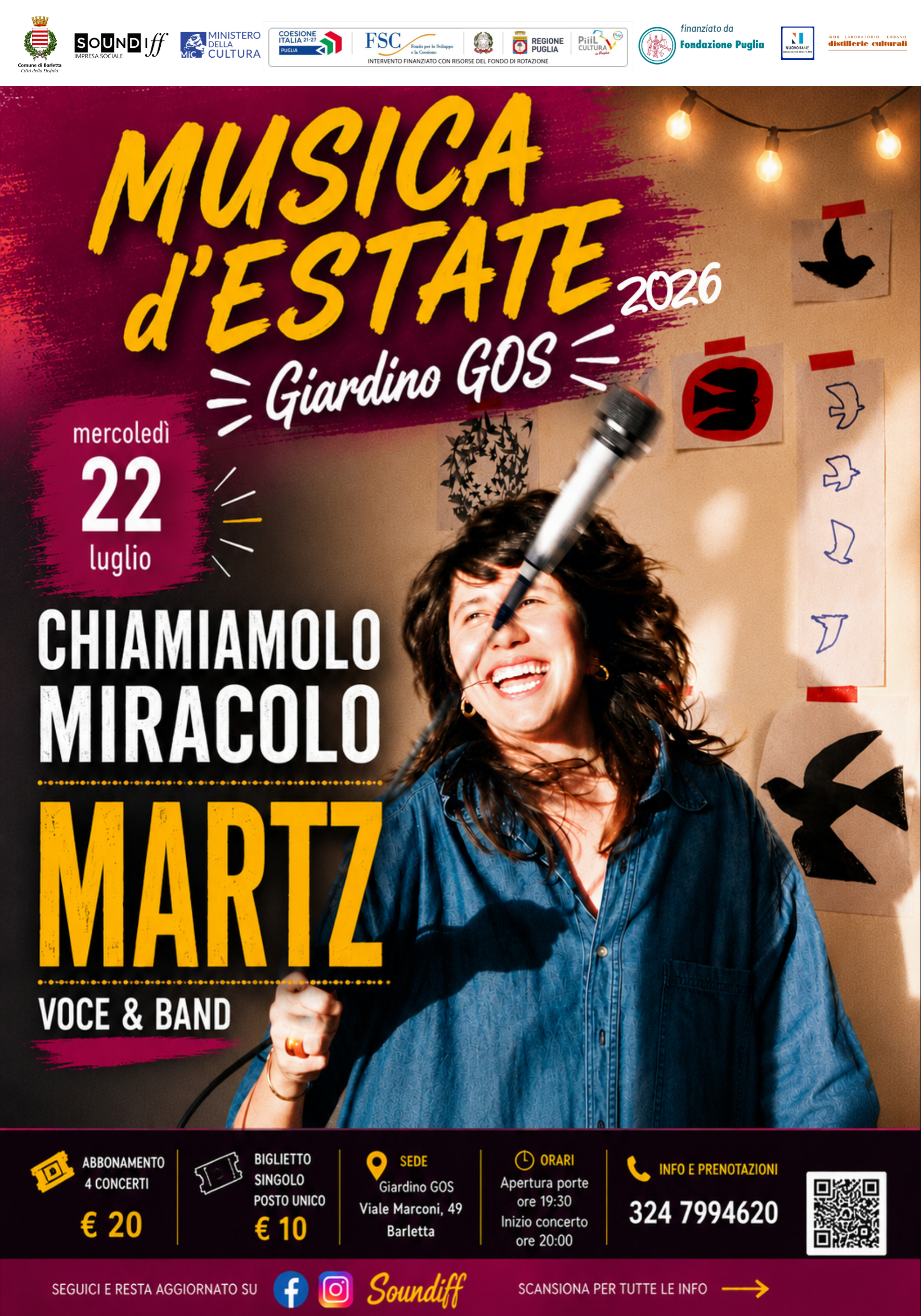 Musica in Periferia 'Chiamiamolo Miracolo'