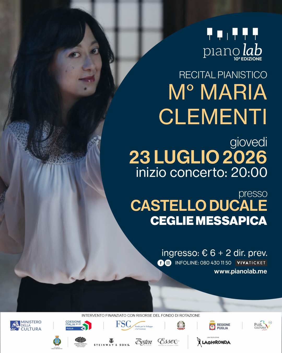PIANO LAB 2026 - Recital Pianistico M° Maria Clementi