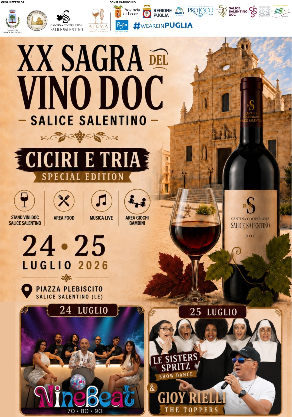 SAGRA DEL VINO DOC E CICIRI E TRIA 2026 - 20^ Edizione