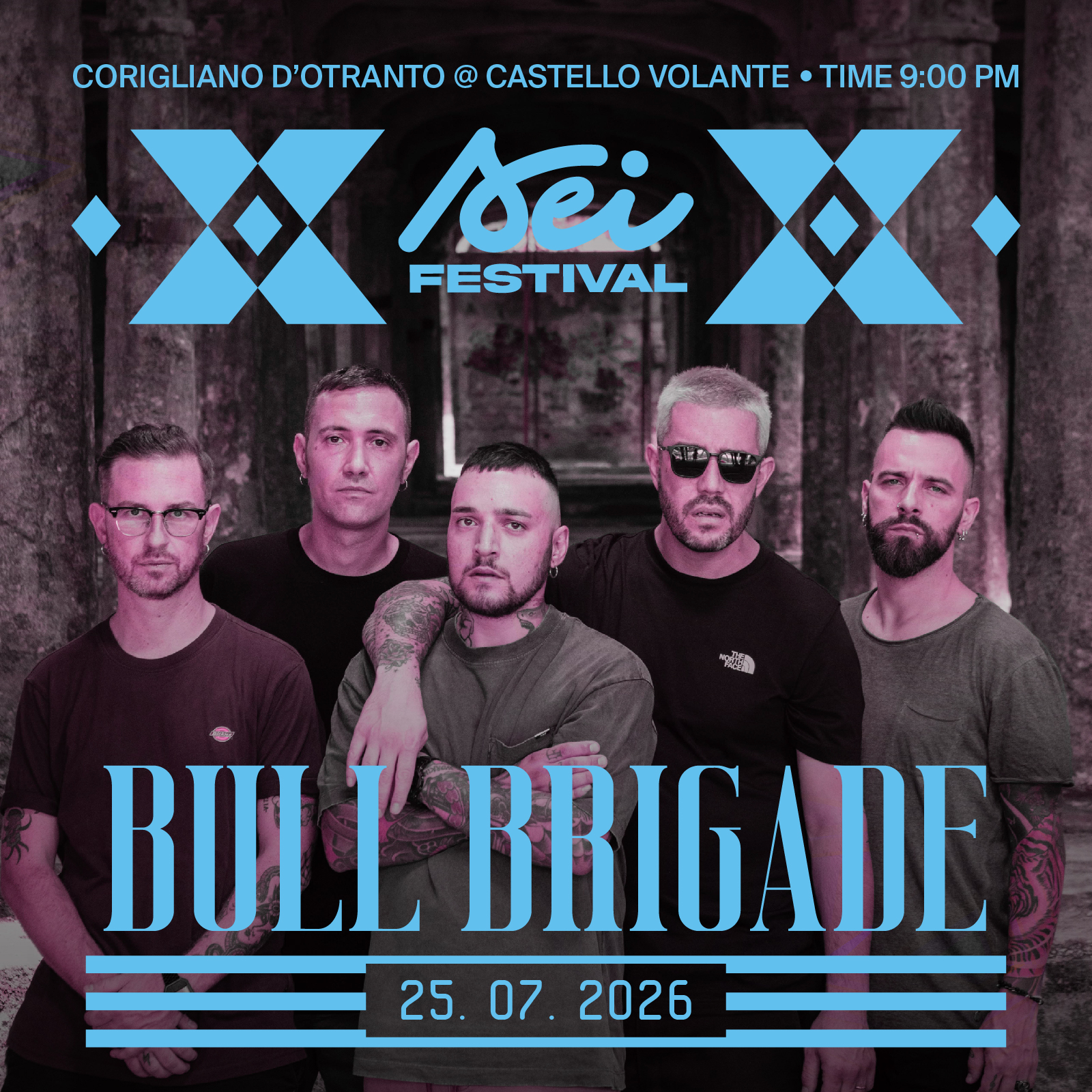 Bull Brigade al Castello Volante di Corigliano d'Otranto per il SEI Festival