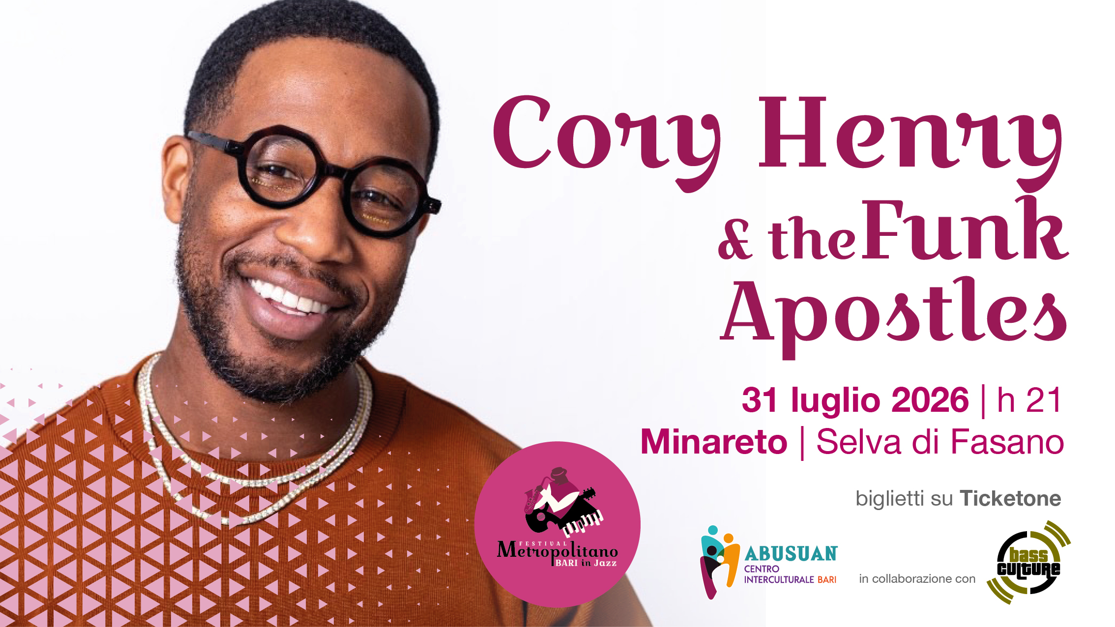 CORY HENRY & THE FUNK APOSTLES A BARI IN JAZZ 2026