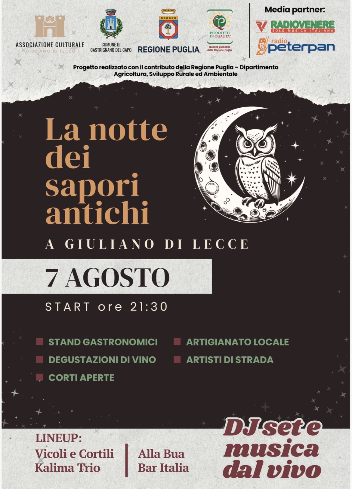 LA NOTTE DEI SAPORI ANTICHI