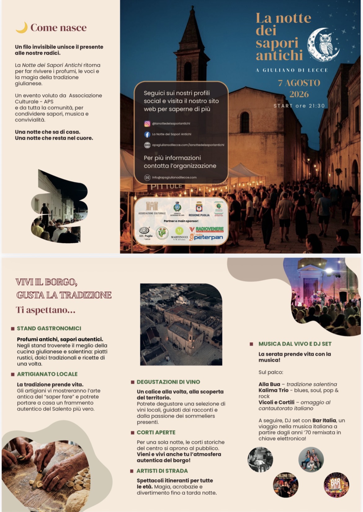 LA NOTTE DEI SAPORI ANTICHI