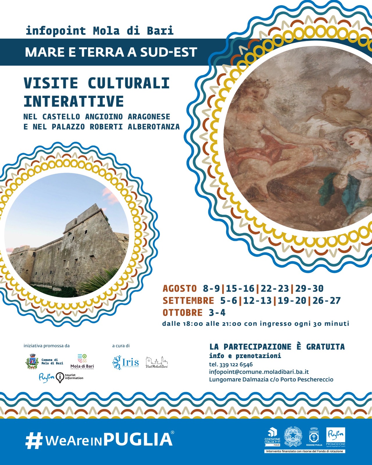 Visite interattive al Castello Angioino Aragonese e al Palazzo Roberti Alberotanza - MARE E TERRA A SUD EST